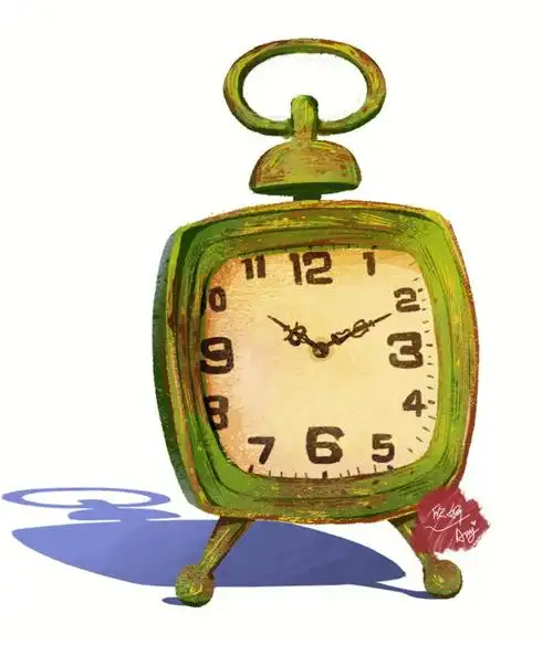 复古小闹钟写生