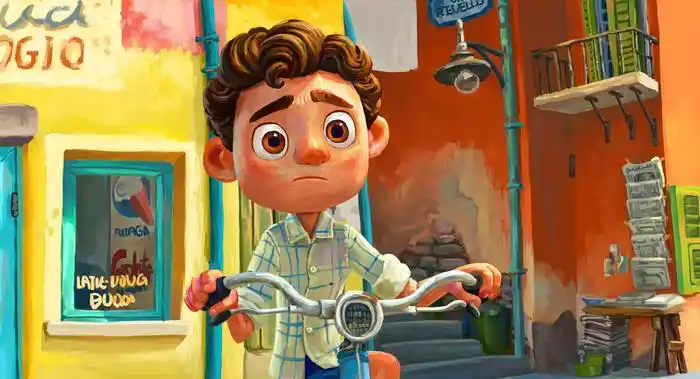 小男孩夏日友晴天皮克斯