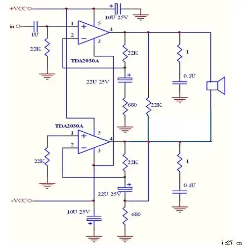 我用tda2030功放管做的功放,不给它输入信号就会慢慢的发热呢?