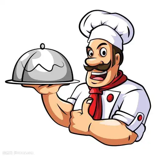 卡通厨师男人漫画