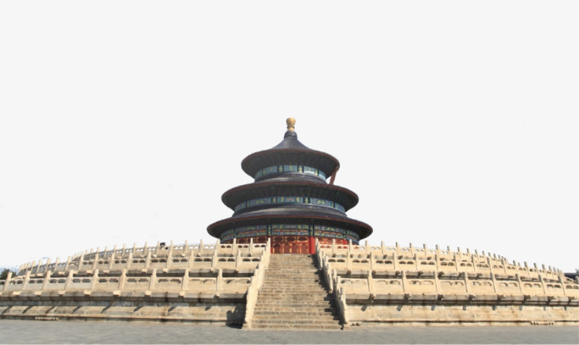 天安门天坛背景透明高清免抠图