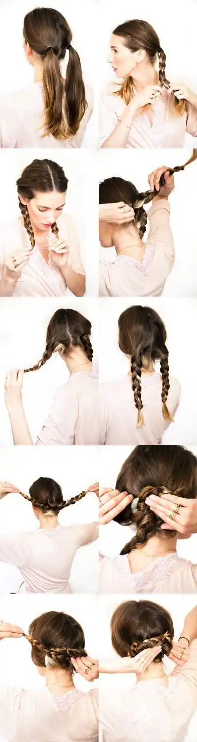 自己就能搞定的两股麻花辫编法图解