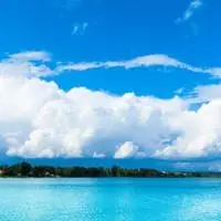 蓝色清新风景头像