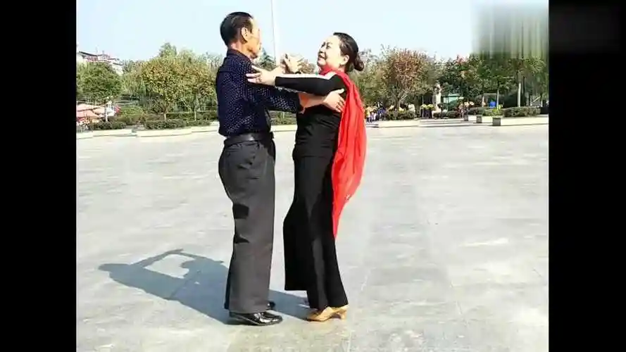 广场交谊舞教学,四步舞双人配合走法!简单易学快跳起来吧!