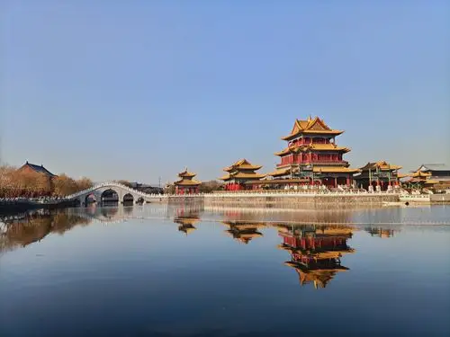 2021元旦假期横店新圆明园毅行活动风景美照