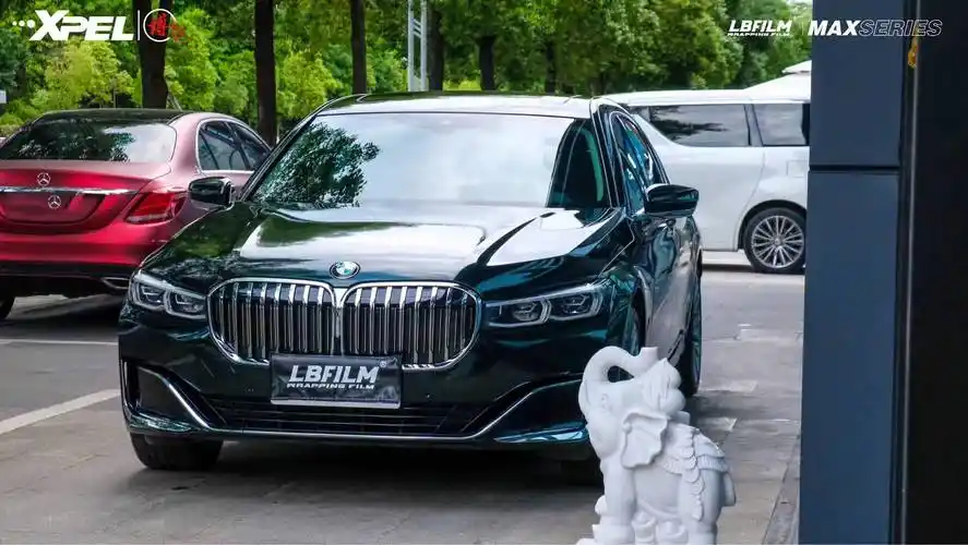 宝马7系lb改色膜原厂漆祖母石绿,细腻高级_搜狐汽车_搜狐网