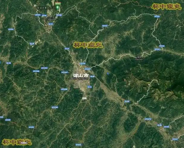 从地图上我们可以看到,越南谅山市四面环山,军队后勤补给非常困难.