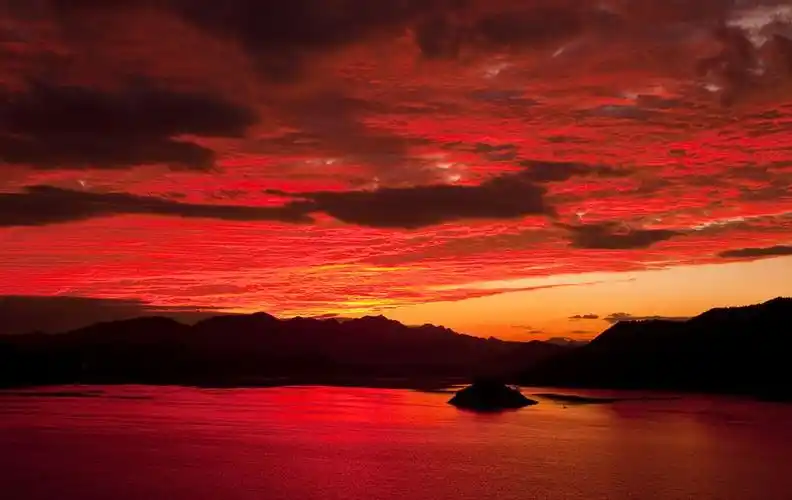 超仙超级美的火烧云图片震撼的超级大片2