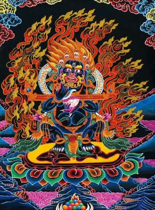 tw | 西藏唐卡 a级精品 | 红棒玛哈嘎拉