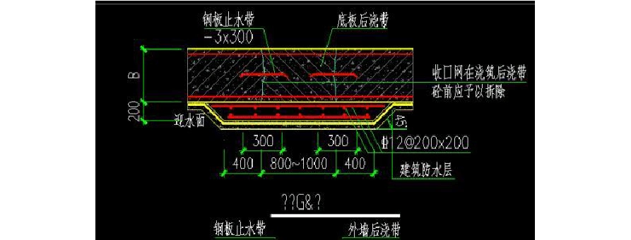 止水钢板放置方法图例
