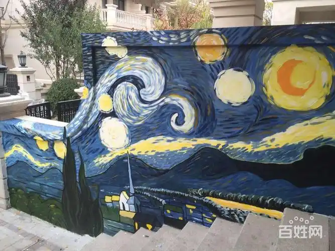 墙绘墙体彩绘涂鸦画画壁画3d画幼儿园手绘墙餐厅和饭