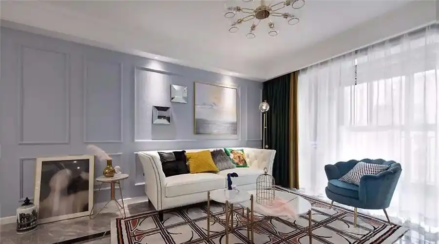 蓝岸装饰 设计点亮生活130㎡现代简约风格四室装修设计案例_蓝岸装饰