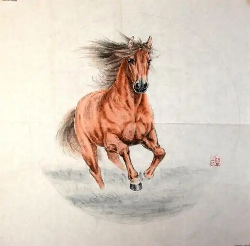 著名画家 王文波 《马》