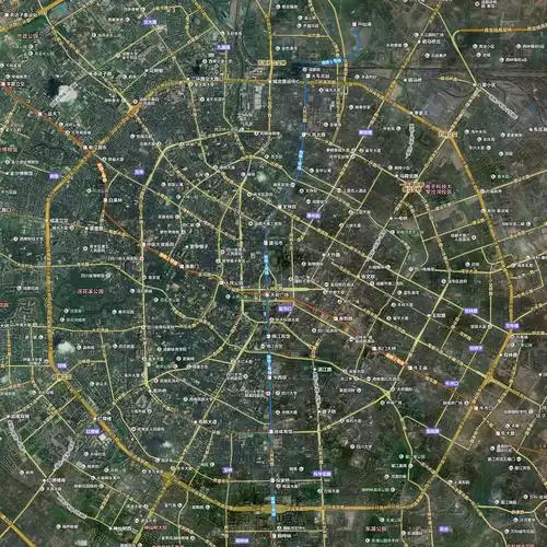 成都卫星地图高清最高级别19级含标签数据信息叠加