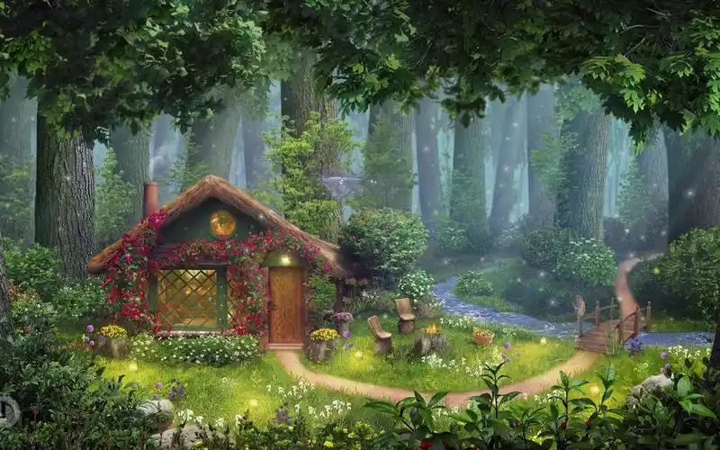 梦幻春季森林小屋 鸟鸣 | 水流 | 篝火 | 虫鸣