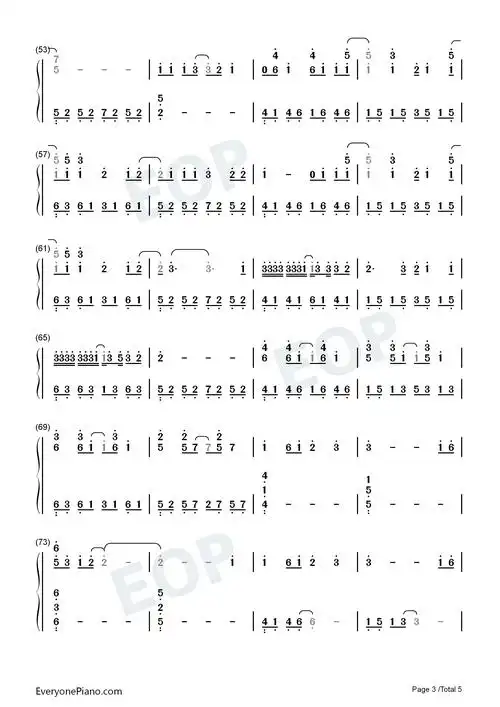 双手简谱,数字谱,midi,pdf)免费下载