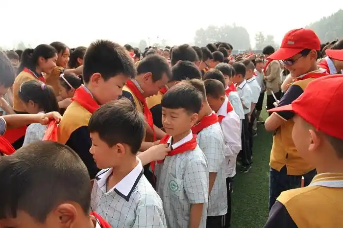 新安小学举行少先队入队仪式