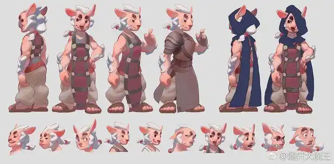 动物# #欧美##游戏角色设计# 墨轩大魔王