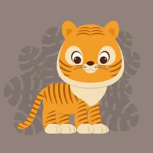 cute cartoon tiger illustration adobe illustrator tutorial
