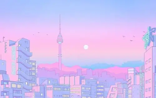 清新紫粉色治愈系电脑桌面壁纸高清大图预览1920x1200_高清壁纸下载