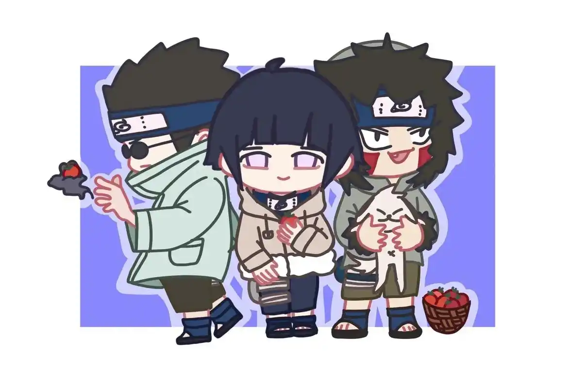 q版的十二小强 #我永远喜欢日向雏田  - 抖音