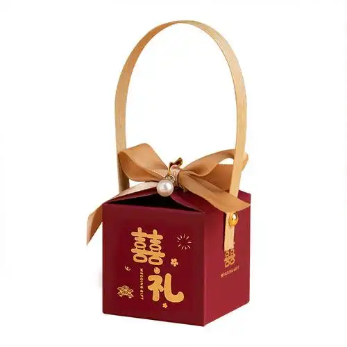 喜糖手提婚礼盒子结婚礼盒创意婚庆袋礼盒装糖盒