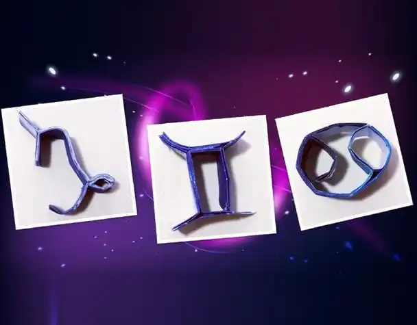 十二星座,双子座,巨蟹座,摩羯座,星座符号,星座折纸