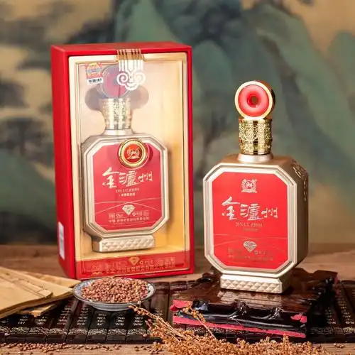 泸州老窖股份出品 52度浓香型白酒 金泸州 喜庆红500ml*2瓶