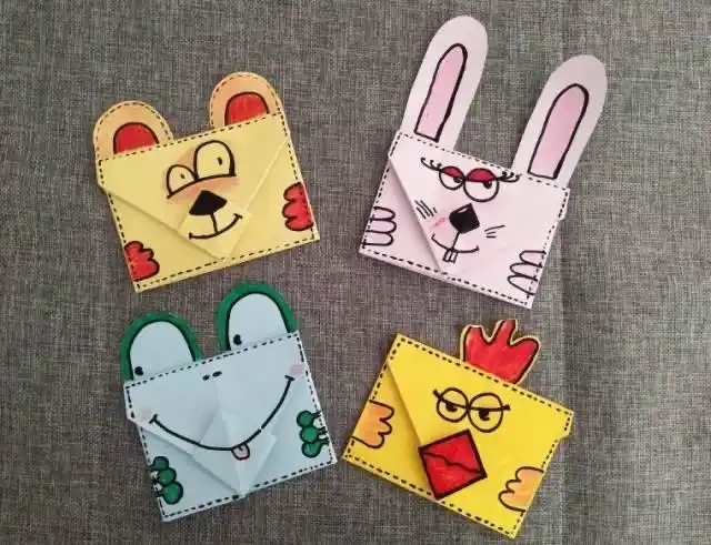 同样的方法,我们还可以做出其他卡通动物信封~ 这么多卡通动物信封