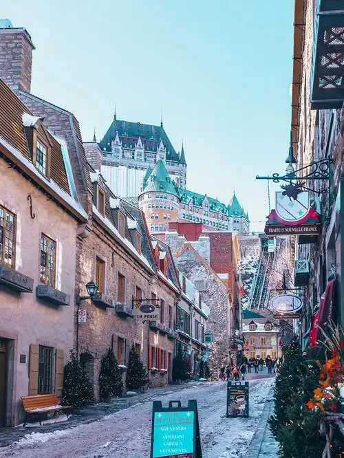 魁北克古城北美的朋友一定要来一次