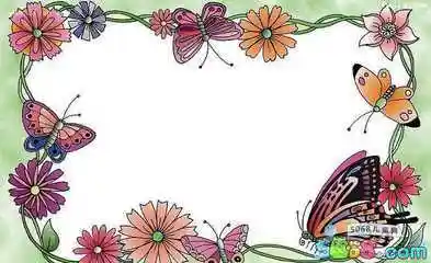 用彩铅画的花边手抄报花边手抄报