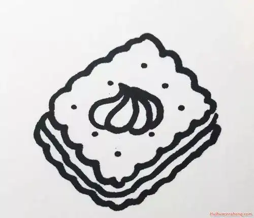 饼干蛋糕简笔画