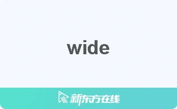 【wide中文什么意思_在线翻译_读发音_用法_双语例句_近反义词】