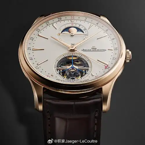 积家全球代言人@tfboys-易烊千玺佩戴超薄大师系列陀飞轮月相腕表将