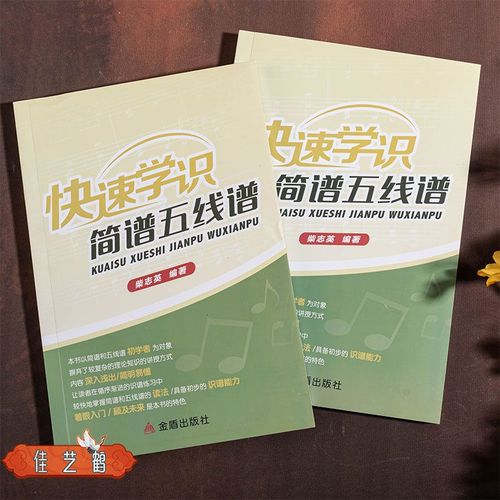 快速学识简谱五线谱音乐知识入门书籍基本乐理初学者自学教材