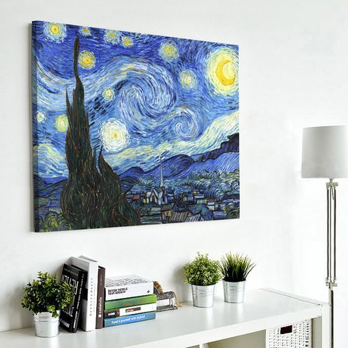 梵高星夜油画印象派抽象欧式画客厅装饰画餐厅挂画玄关画书房墙画