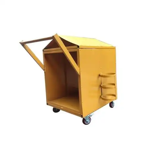 定制焊机小推车车间移动工具多功能收纳架子焊机手推车带灭火器槽