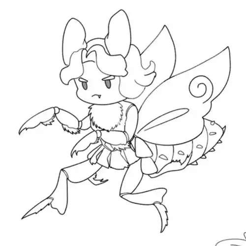 螳螂拟人_绘画_兴趣爱好_绘画