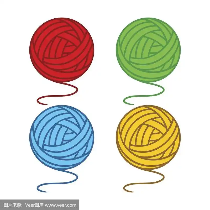 羊毛线球,球,无人,绘画插图,组物体