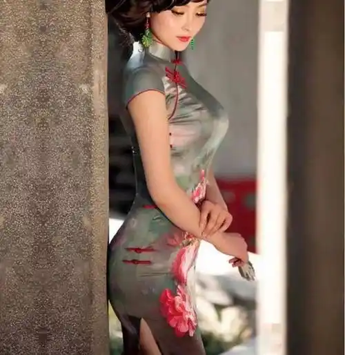 旗袍美女,古典风韵_独立_佳人_风韵