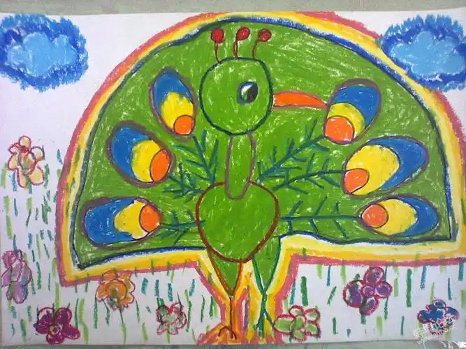 放几张孩子的画很棒很骄傲