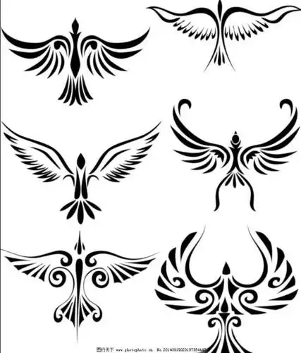 凤凰样子简笔画