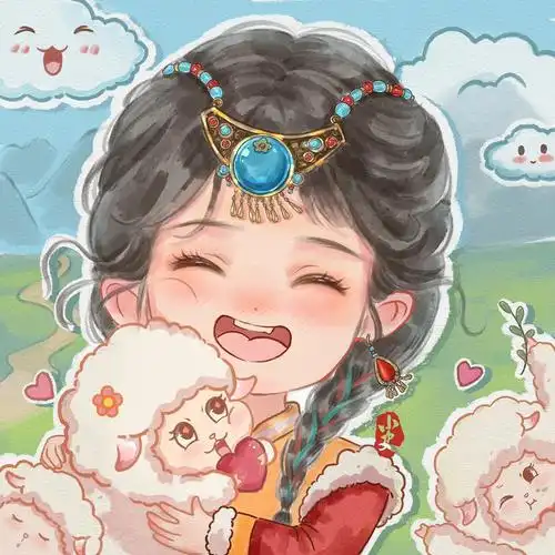 情侣头像 | 藏族风q版头像