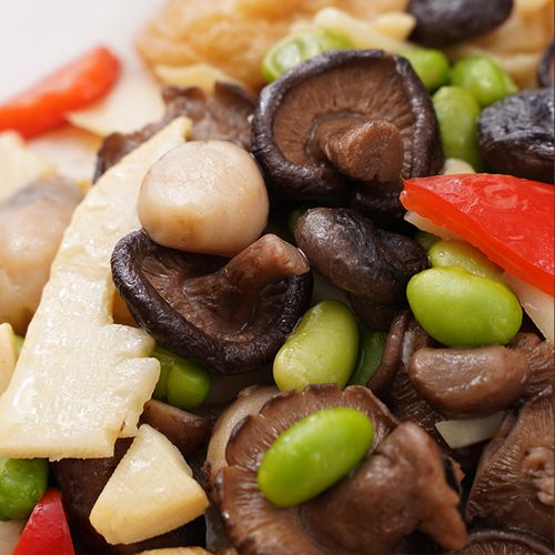 味知香笋片草菇家宴半成品速冻速食饭店食堂特色包装速食菜