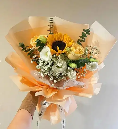 向日葵混搭小花束