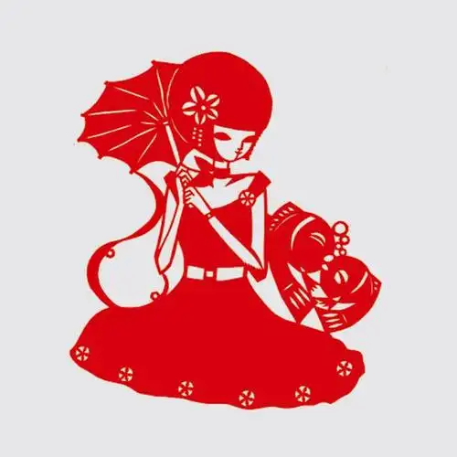 中国民间民俗艺术——剪纸刻纸(人物篇)