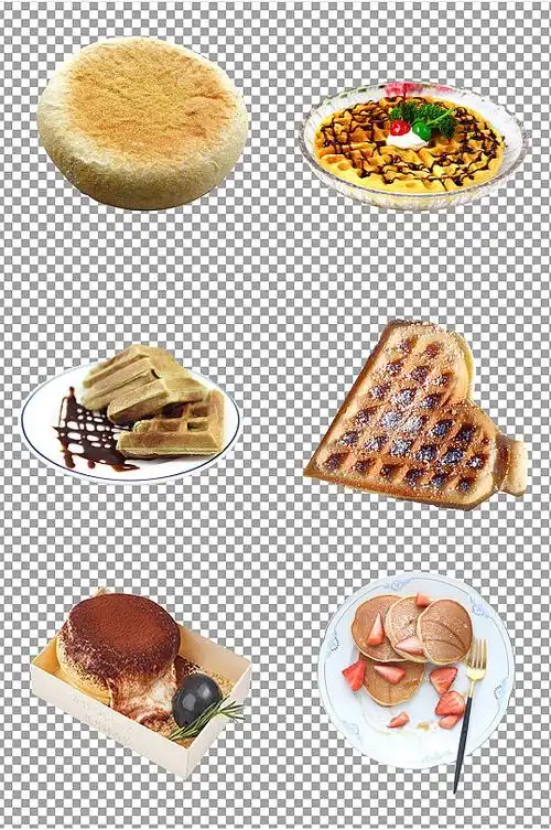 松饼软饼免扣素材