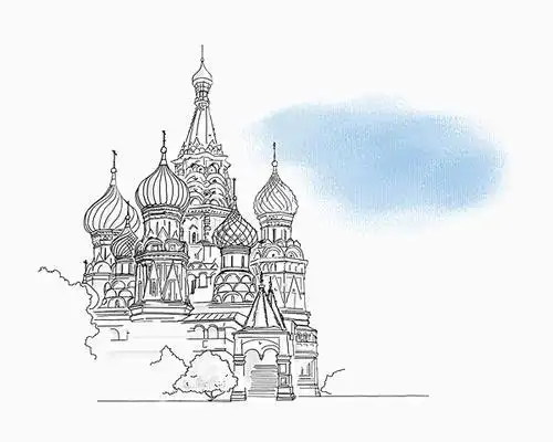 瓦西里升天大教堂图片全景网