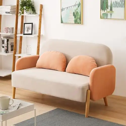 北欧风小户型简易沙发卧室少女网红款阿斯卡利房间迷你清新租房单人