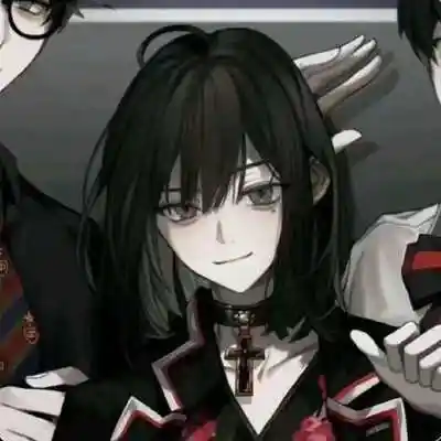 情头二男一女动漫头像,情侣头像图片-回车桌面